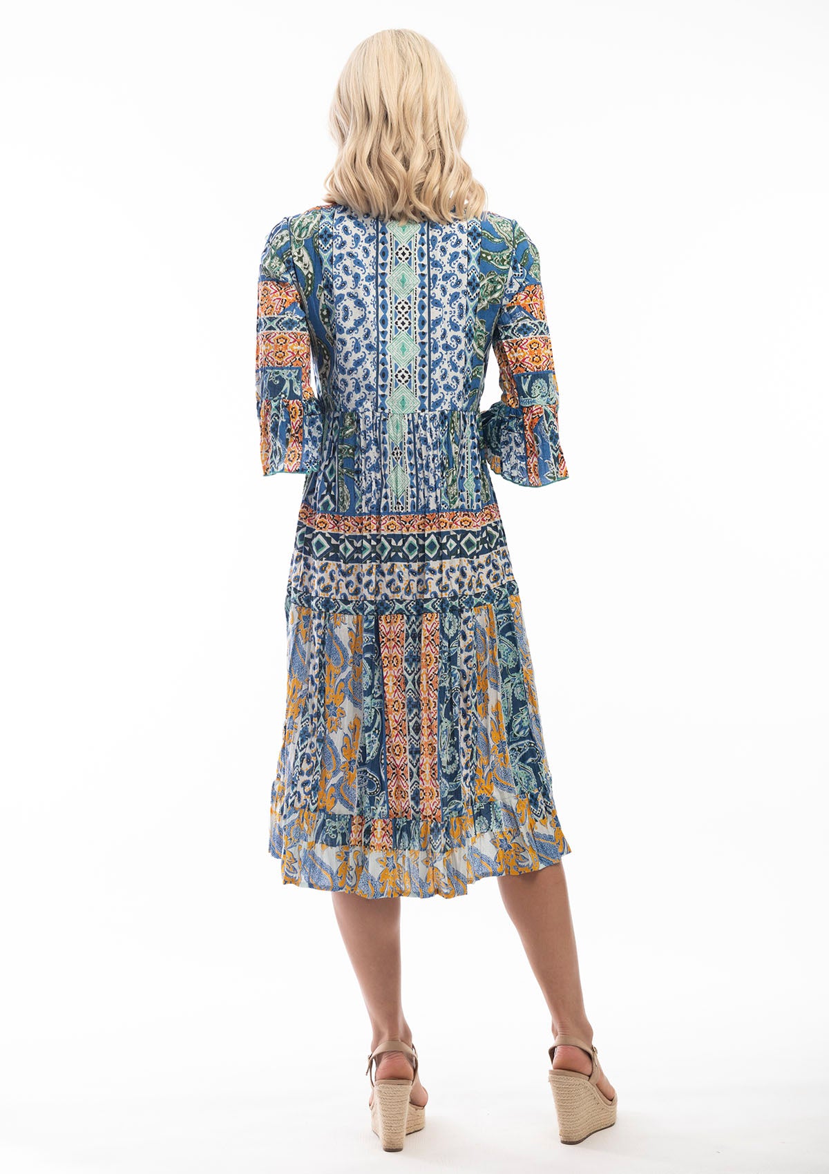 DRESS AGATTI BLUE 6133 ORIENTIQUE