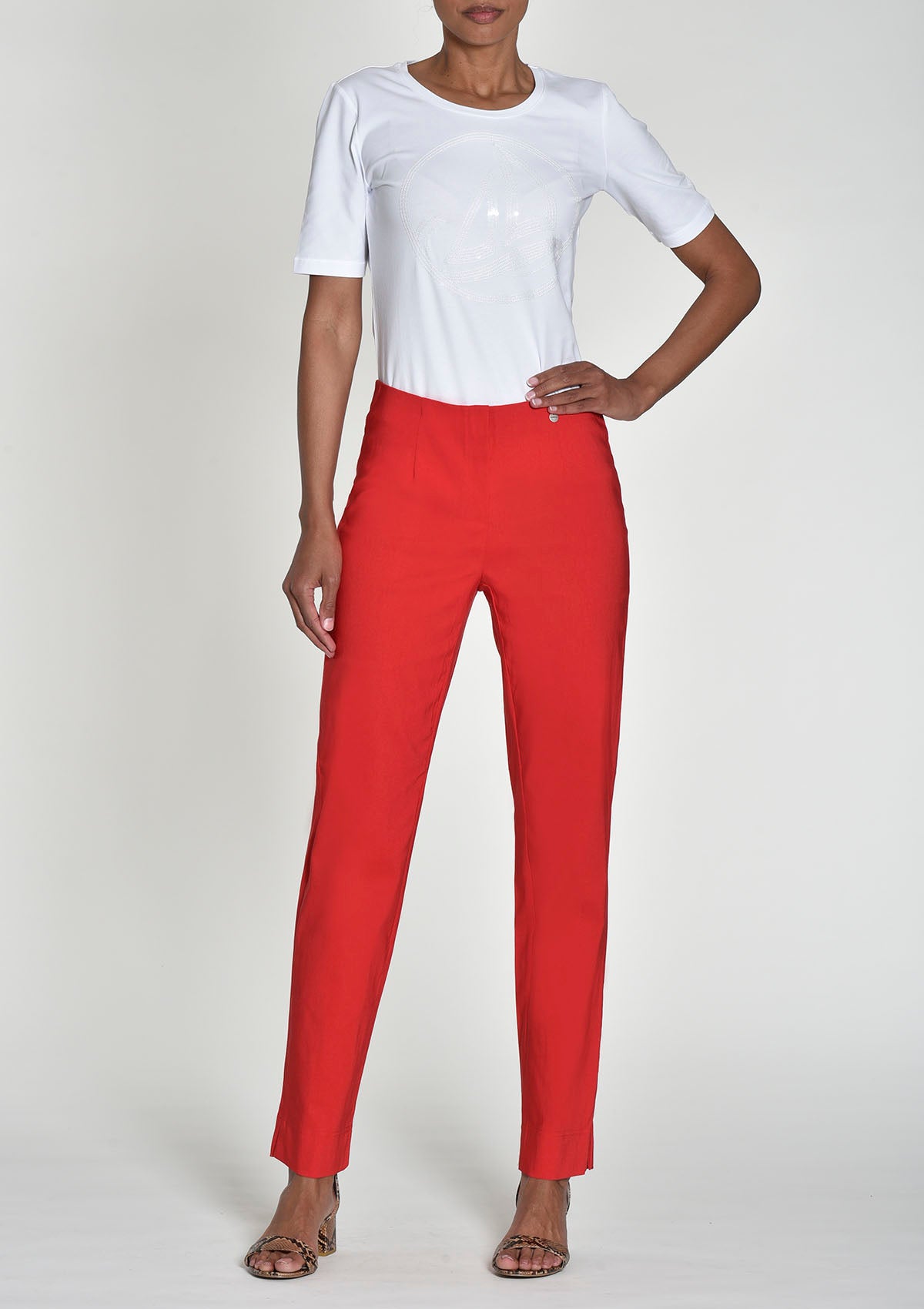 TROUSERS   BENGALIN MARIE SHORT FIT  -  ROBELL  51412 5499
