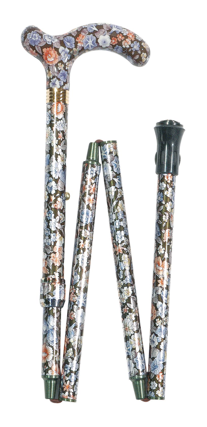 WALKING STICKS PATTERNED PETITE FOLDING ADJUSTABLE CLASSIC CANES