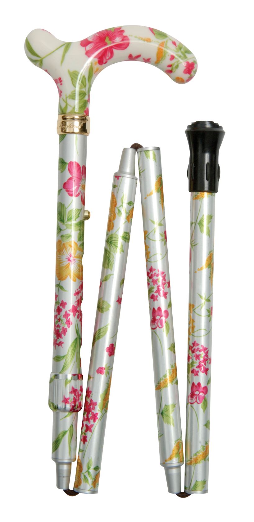 WALKING STICKS PATTERNED PETITE FOLDING ADJUSTABLE CLASSIC CANES