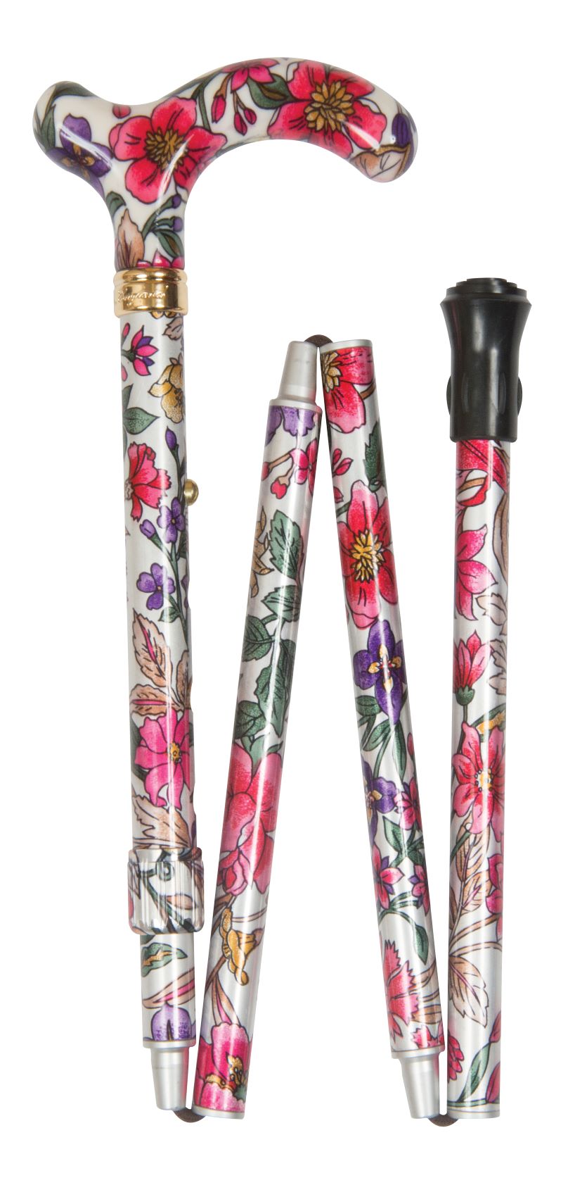 WALKING STICKS PATTERNED PETITE FOLDING ADJUSTABLE CLASSIC CANES