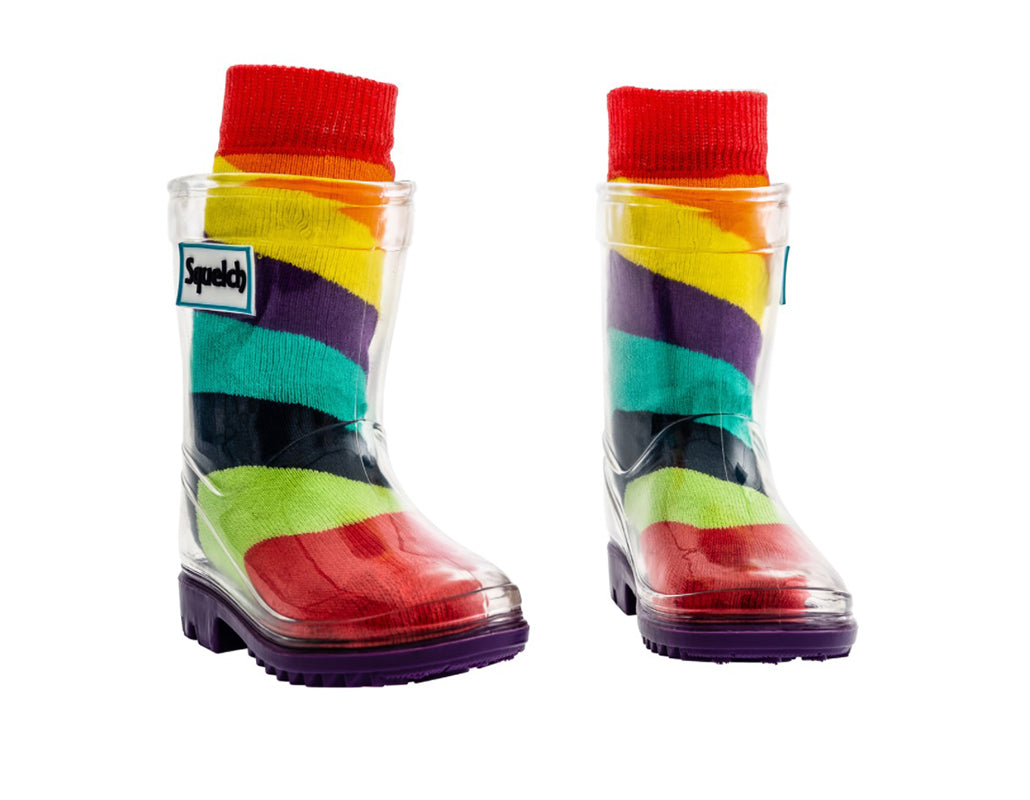 TRANSPARENT WELLIES FOR CHILDREN SQUELCH