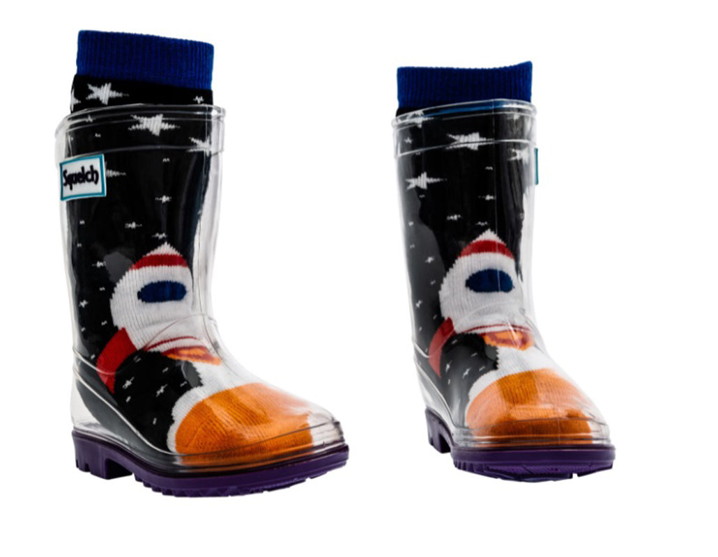 TRANSPARENT WELLIES FOR CHILDREN SQUELCH