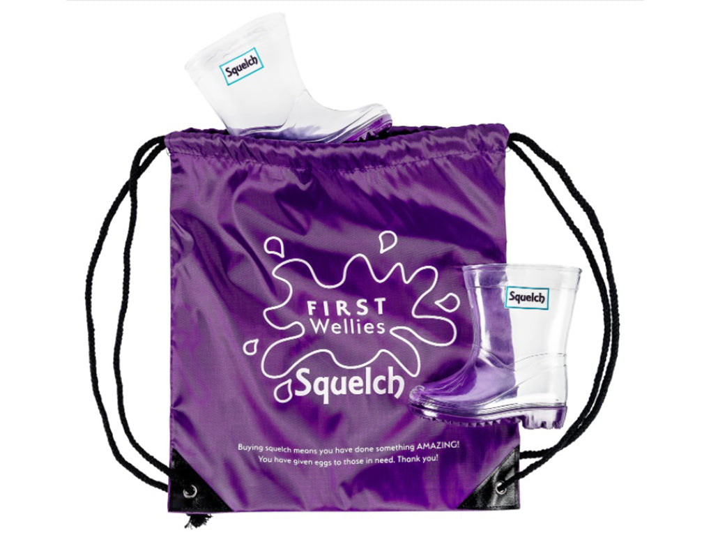 TRANSPARENT WELLIES FOR CHILDREN SQUELCH